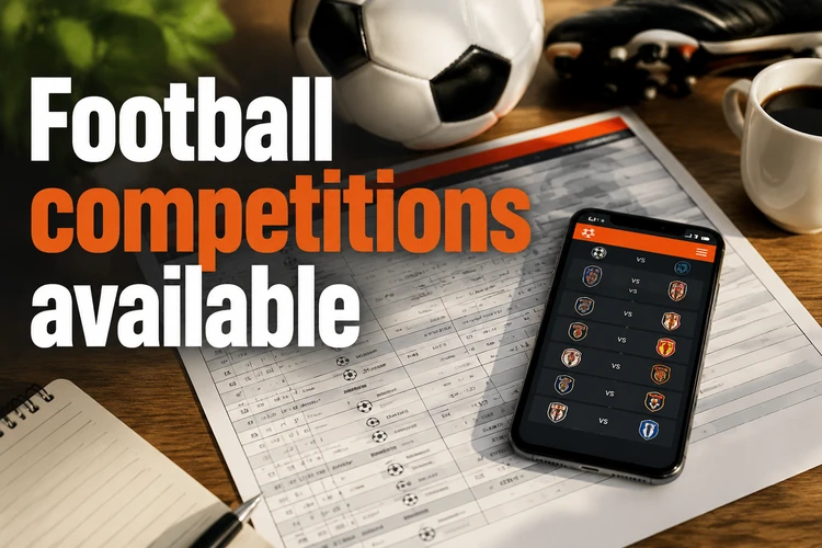 Football competitions available